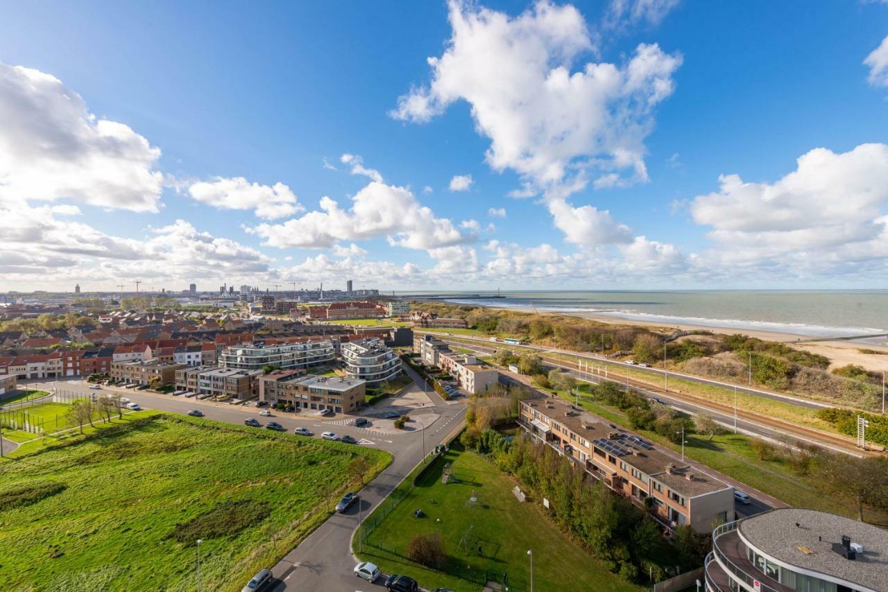 Panoramic & Modern Apartment With Sea View Bredene Exterior foto